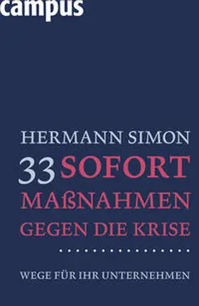 Simon |  33 Sofortmaßnahmen gegen die Krise | Buch |  Sack Fachmedien