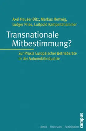 Hauser-Ditz / Hertwig / Pries |  Transnationale Mitbestimmung? | Buch |  Sack Fachmedien