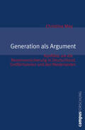 May |  Generation als Argument | Buch |  Sack Fachmedien