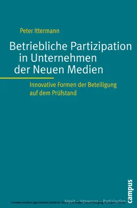 Ittermann |  Betriebliche Partizipation in Unternehmen der Neuen Medien | eBook | Sack Fachmedien