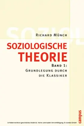 Münch |  Soziologische Theorie. Bd. 1 | eBook | Sack Fachmedien
