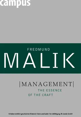 Malik | Management | E-Book | www.sack.de