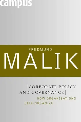 Malik |  Corporate Policy and Governance | eBook | Sack Fachmedien