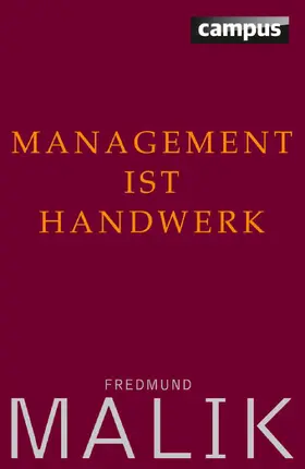 Malik |  Management ist Handwerk | eBook | Sack Fachmedien