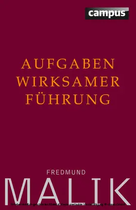 Malik |  Aufgaben wirksamer Führung | eBook | Sack Fachmedien