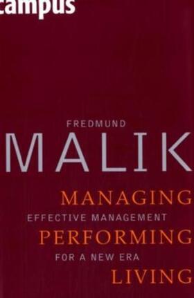 Malik | Managing Performing Living | E-Book | sack.de
