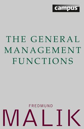 Malik | The General Management Functions | E-Book | sack.de
