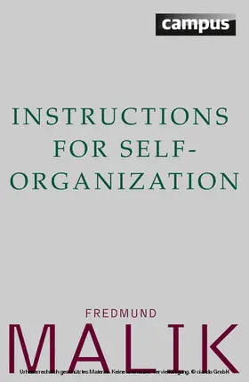 Malik |  Instructions for Self-Organization | eBook | Sack Fachmedien