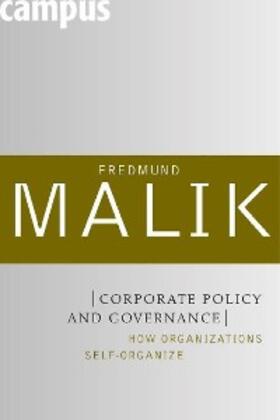 Malik | Corporate Policy and Governance | E-Book | sack.de