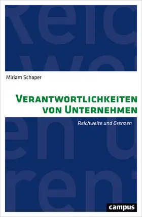 Schaper | Verantwortlichkeiten von Unternehmen | E-Book | www.sack.de