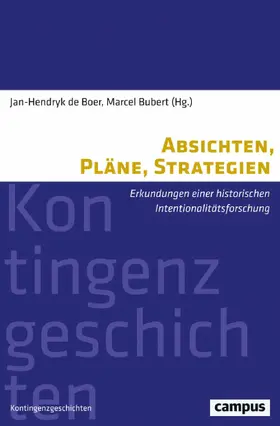 de Boer / Bubert |  Absichten, Pläne, Strategien | eBook | Sack Fachmedien