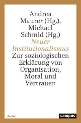 Maurer / Schmid | Neuer Institutionalismus | E-Book | sack.de