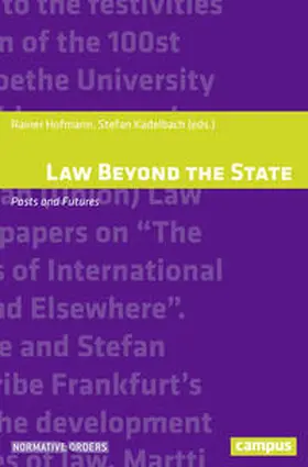 Hofmann / Kadelbach | Law Beyond the State | Buch | 978-3-593-50650-0 | sack.de