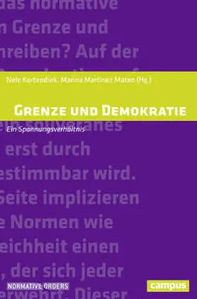 Kortendiek / Martinez Mateo |  Grenze und Demokratie | Buch |  Sack Fachmedien