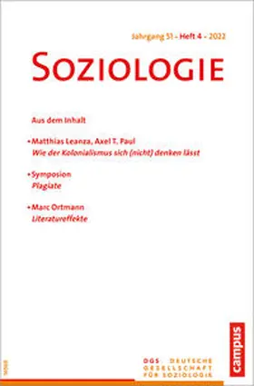 Baecker |  Soziologie 04/2022 | Buch |  Sack Fachmedien