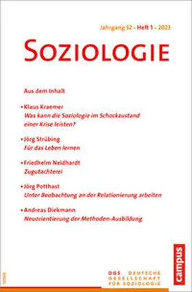 Baecker |  Soziologie 01/2023 | Buch |  Sack Fachmedien