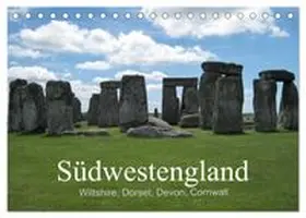 CALVENDO / Schmidt |  Südwestengland (Tischkalender 2027 DIN A5 quer), CALVENDO Monatskalender | Sonstiges |  Sack Fachmedien