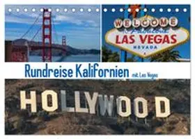 CALVENDO / Fischer |  Rundreise Kalifornien mit Las Vegas (Tischkalender 2027 DIN A5 quer), CALVENDO Monatskalender | Sonstiges |  Sack Fachmedien