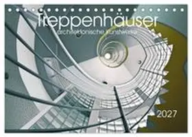 CALVENDO / Will | Treppenhäuser architektonische Kunstwerke (Tischkalender 2027 DIN A5 quer), CALVENDO Monatskalender | Sonstiges | 978-3-594-24448-7 | www.sack.de