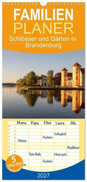 CALVENDO / Scheibner |  Familienplaner 2027 - Schlösser und Gärten in Brandenburg mit 5 Spalten (Wandkalender, 21 x 45 cm) CALVENDO | Sonstiges |  Sack Fachmedien