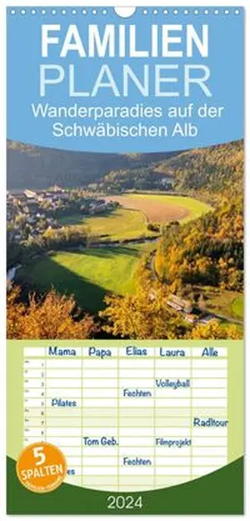 CALVENDO / Keller |  Familienplaner 2027 - Das Donautal - Wanderparadies auf der Schwäbischen Alb mit 5 Spalten (Wandkalender, 21 x 45 cm) CALVENDO | Sonstiges |  Sack Fachmedien