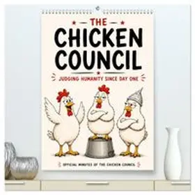 CALVENDO / el Rose |  The Chicken Council Judging humanity since day one (High Quality Premium Wall Calendar 2027 DIN A2 portrait),CALVENDO 12 Month Wall Calendar | Sonstiges |  Sack Fachmedien