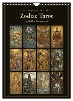 CALVENDO / Art |  Zodiac Tarot in Golden Art Nouveau (Wall Calendar 2027 DIN A4 portrait), CALVENDO 12 Month Wall Calendar | Sonstiges |  Sack Fachmedien