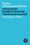 Blinn |  Informationshandbuch Deutsche Literaturwissenschaft | Buch |  Sack Fachmedien