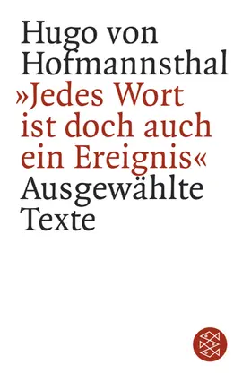 Hofmannsthal / Spahr |  ' Jedes Wort ist doch auch ein Ereignis' | Buch |  Sack Fachmedien