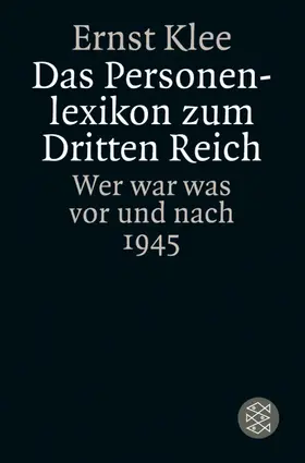 Klee |  Das Personenlexikon zum Dritten Reich | Buch |  Sack Fachmedien