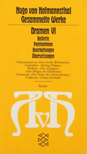 Hofmannsthal |  Dramen VI | Buch |  Sack Fachmedien