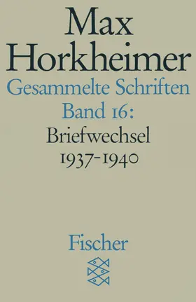 Horkheimer |  Gesammelte Schriften in 19 Bänden | Buch |  Sack Fachmedien