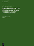 Hömberg / Decker |  Einführung in die Kommunikationswissenschaft. Teil 2 | Buch |  Sack Fachmedien