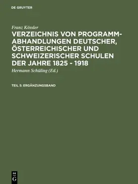 Kössler |  Ergänzungsband | Buch |  Sack Fachmedien
