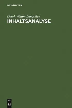 Langridge |  Inhaltsanalyse | Buch |  Sack Fachmedien