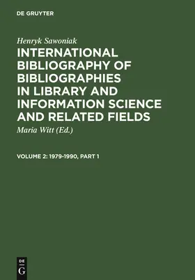 Sawoniak / Witt |  1979-1990 | Buch |  Sack Fachmedien