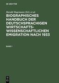 Hagemann / Krohn |  Biographisches Handbuch der deutschsprachigen wirtschaftswissenschaftlichen Emigration nach 1933 | Buch |  Sack Fachmedien