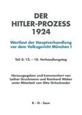 Gruchmann / Weber / Gritschneder |  HITLER-PROZEß 1924 TL.3 | Buch |  Sack Fachmedien