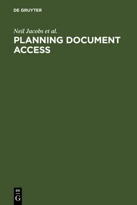 Jacobs / Morris / McKnight |  Planning Document Access | Buch |  Sack Fachmedien