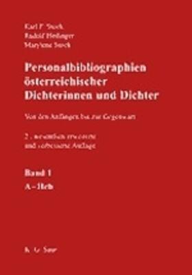 Stock / Heilinger |  Personalbibliographien österreichischer Dichterinnen und Dichter | Buch |  Sack Fachmedien