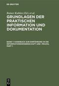 Kuhlen / Strauch / Seeger |  Grundlagen der praktischen Information und Dokumentation | Buch |  Sack Fachmedien
