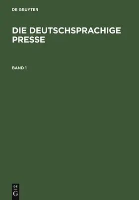 Jahn |  Die deutschsprachige Presse | Buch |  Sack Fachmedien