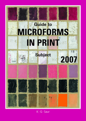  Subject Guide | Buch |  Sack Fachmedien