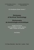 Walne |  Dictionary of Archival Terminology | Buch |  Sack Fachmedien