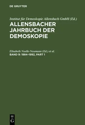 Köcher / Noelle-Neumann |  1984-1992 | Buch |  Sack Fachmedien