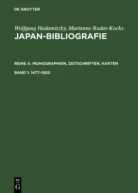 Rudat-Kocks / Hadamitzky |  1477-1920 | Buch |  Sack Fachmedien