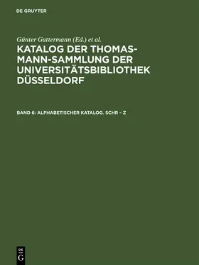 Niggemann / Gattermann |  Alphabetischer Katalog. Schr - Z | Buch |  Sack Fachmedien