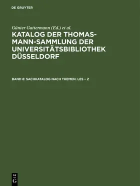 Niggemann / Gattermann |  Sachkatalog nach Themen. Les - Z | Buch |  Sack Fachmedien