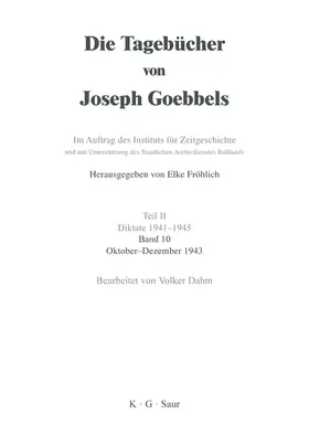 Dahm | Oktober - Dezember 1943 | Buch | 978-3-598-22306-8 | www.sack.de
