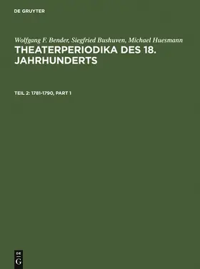 Bender / Huesmann / Bushuven |  1781-1790 | Buch |  Sack Fachmedien